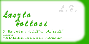 laszlo hollosi business card